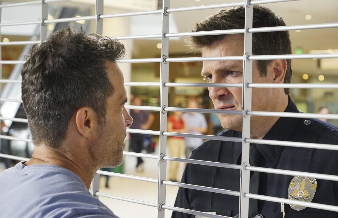 Every ABC show cancelled and renewed for 2025 8 Shawn Christian and Nathan Fillion in The Rookie (2018)