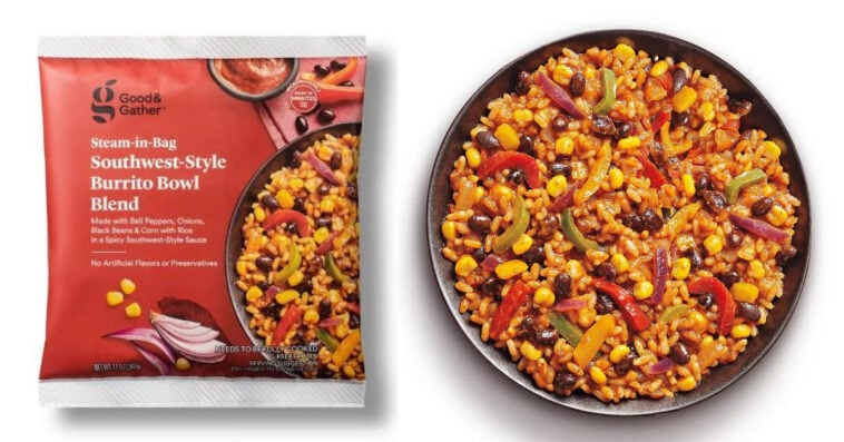Thousands of Good & Gather™ Southwest-Style Burrito Bowl are recalled nationwide over undeclared shrimp. | ©Image Credit: One Frozen, LLC