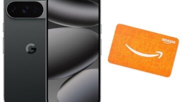 Google Pixel 10 Pro with Amazon Gift Card ©Image Credit: Google