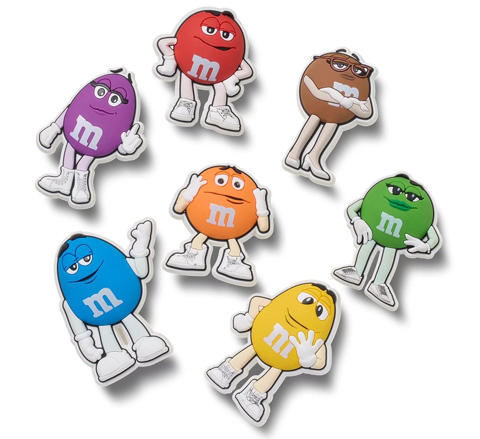 M&M’s Spokescandy Jibbitz™ Charms 7-Pack | ©Image Credit: Mars, Incorporated