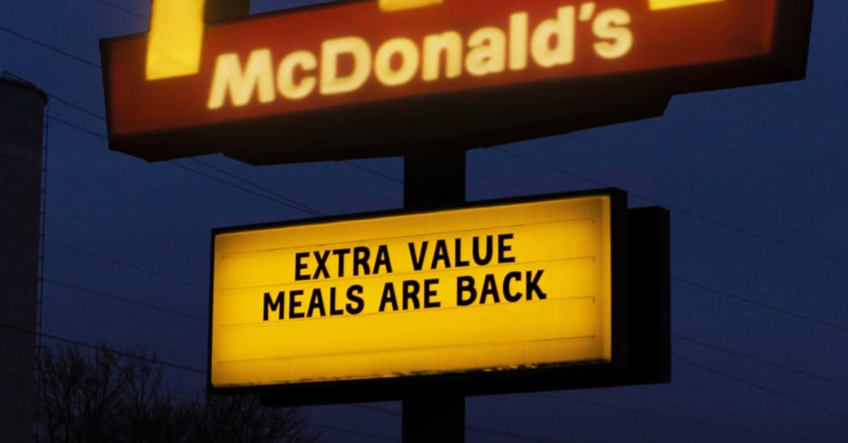 McDonald’s Extra Value Meals are officially back—bringing nostalgia and savings to menus nationwide starting Sept. 8. | ©Image Credit: McDonald's