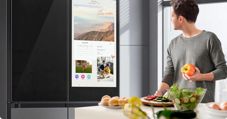 Samsung is adding ads to its Family Hub fridges, raising questions about the future of connected appliances. | ©Image Credit: Samsung