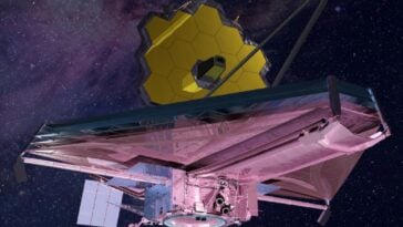 Is the following attached image and corresponding caption fitting for the story? An artist's illustration of NASA's James Webb Space Telescope. | ©Image Credit: NASA, ESA, CSA, and STScI