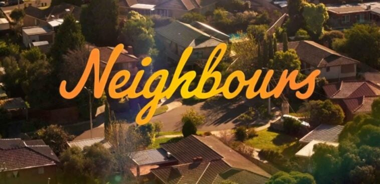 Aerial view of Ramsay Street from the Australian soap opera Neighbours 1985-2025 | ©Image Credit: Fremantle