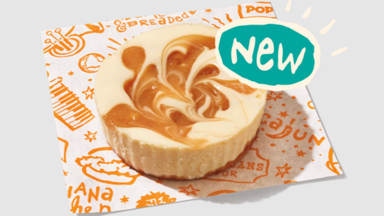 Popeyes' Caramel Apple Cheesecake Cup, the dessert that's coming for pumpkin spice's crown | ©Image Credit: Popeyes