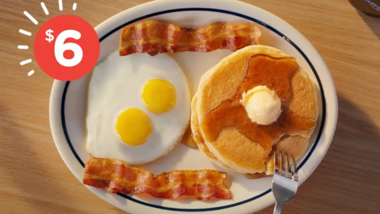 IHOP's new $6 everyday menu | ©Image Credit: IHOP