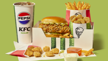KFC's all new pickle menu | ©Image Credit: KFC Canada