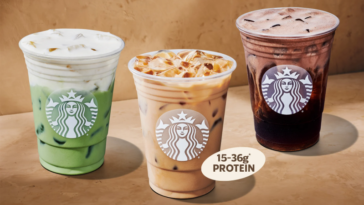 Starbucks' Protein Beverages Trio | ©Image Credit: Starbucks