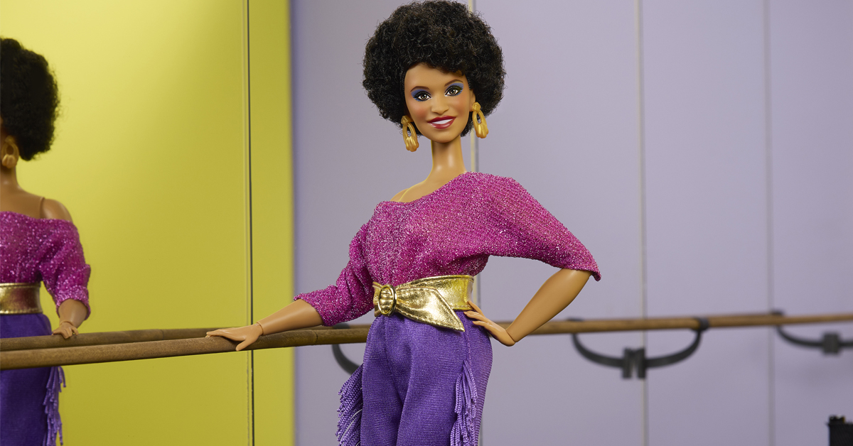 Debbie Allen’s iconic FAME look comes to life in Barbie’s latest Tribute Collection doll, celebrating her enduring legacy in the arts. | ©Image Credit: Mattel