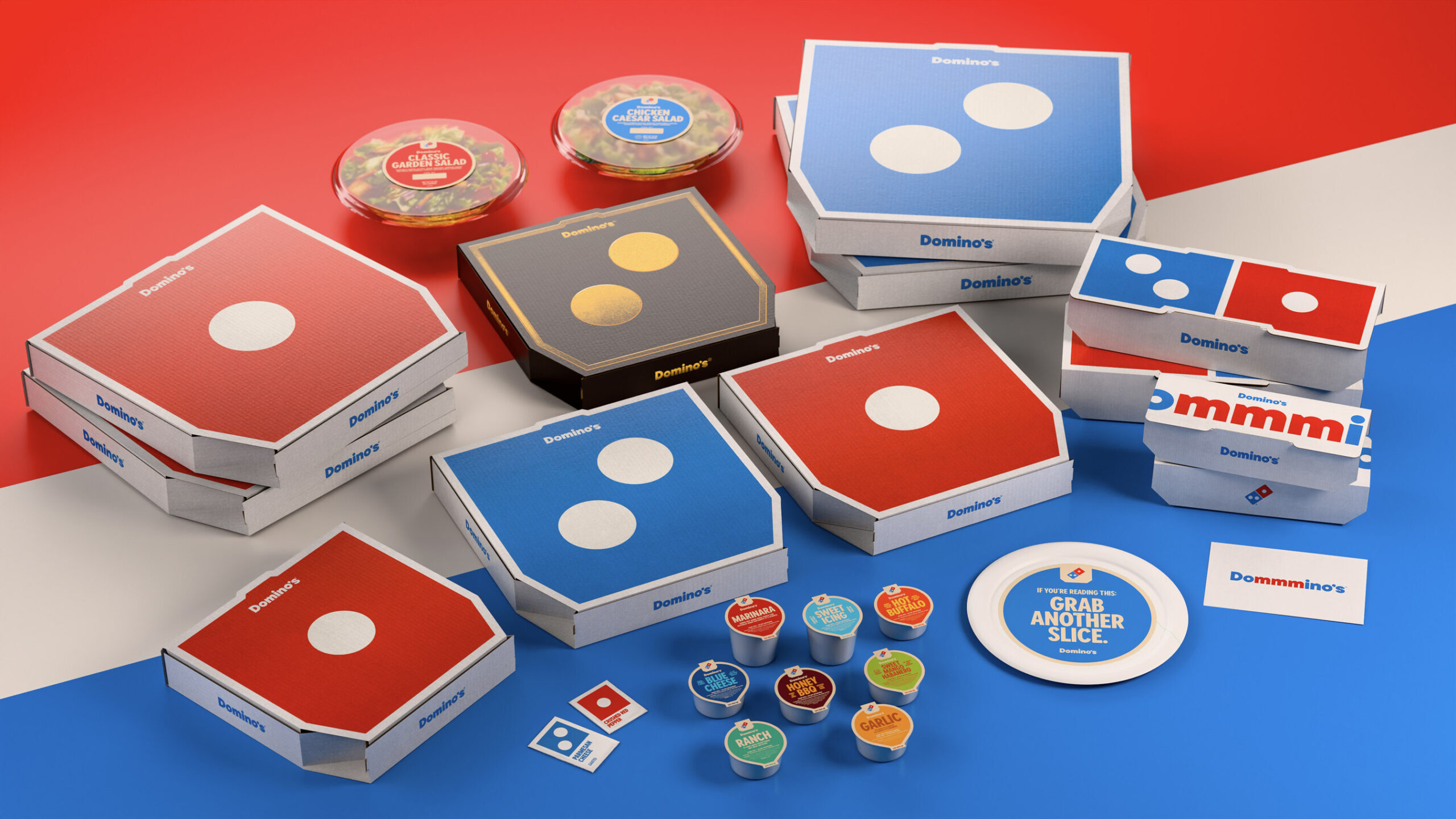 Domino’s Pizza unveils first brand refresh in over a decade 2 Domino’s new packaging will feature a more simple, bright and eye-catching design overall, while boxes will better embody the brand’s iconic logo. | ©Image Credit: Domino's Pizza