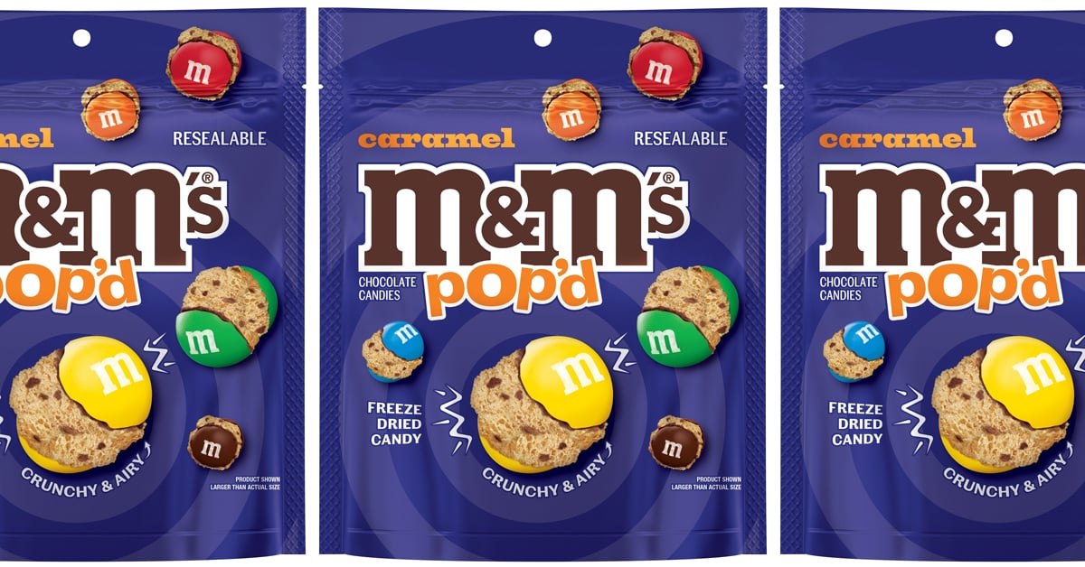 Introducing M&M’s POP’d Caramel — the brand’s first-ever freeze-dried candy, light, crispy, and irresistibly poppable. | ©Image Credit: Mars, Incorporated