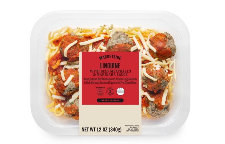 Walmart's Marketside Linguine with Beef Meatballs & Marinara Sauce, one of the recalled products linked to the listeria outbreak | ©Image Credit: FDA