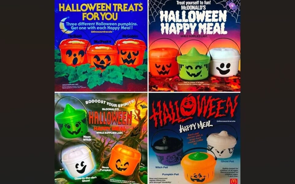 9 menu items McDonald's should bring back 3 McDonalds Halloween Pails 80s