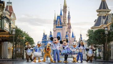 Mickey Mouse and friends at World Disney World Matt Stroshane Disney