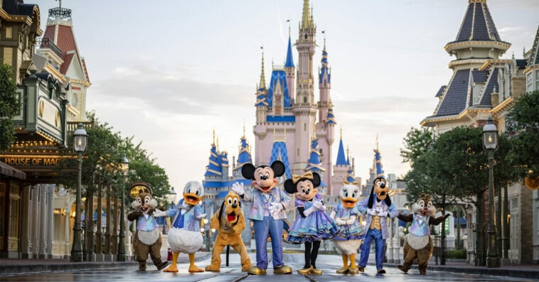 Mickey Mouse and friends at World Disney World Matt Stroshane Disney
