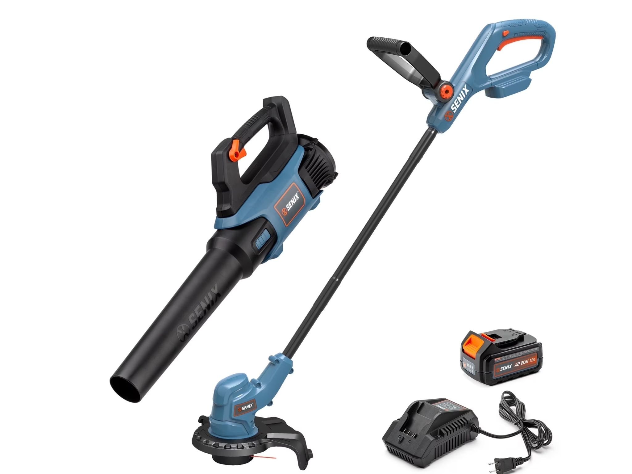 SENIX 20V 2-Tool Cordless Trimmer and Blower Kit ©Image Credit: SENIX