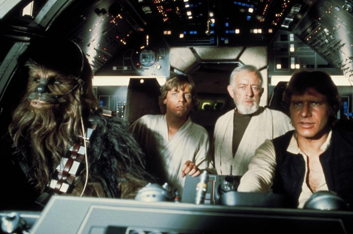 10 movies from the 1970s that still hold up today 3 Harrison Ford, Carrie Fisher, and Mark Hamill in Star Wars: Episode IV - A New Hope (1977)