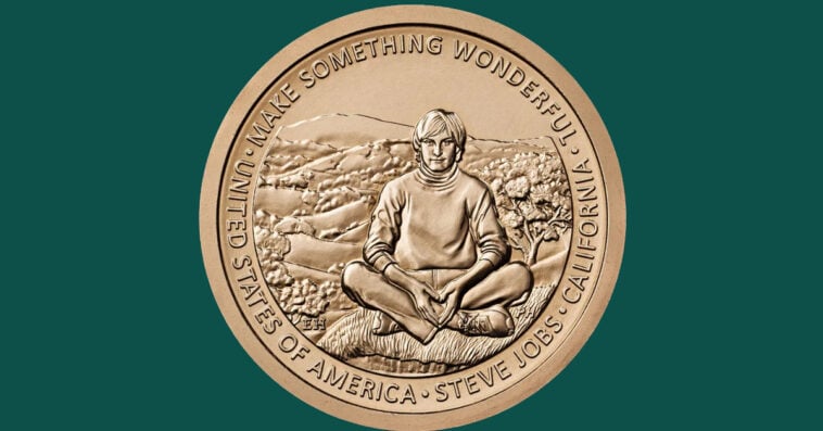 Steve Jobs honored on a new U.S. Mint $1 coin | ©Image Credit: The U.S. Mint