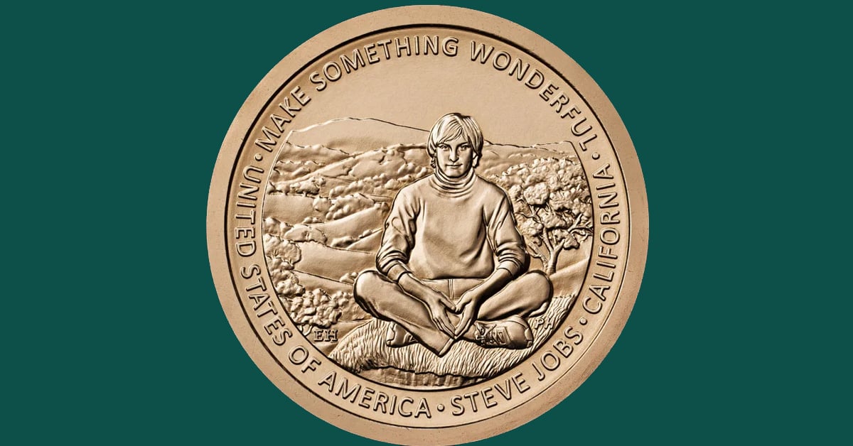 Steve Jobs honored on a new U.S. Mint $1 coin | ©Image Credit: The U.S. Mint