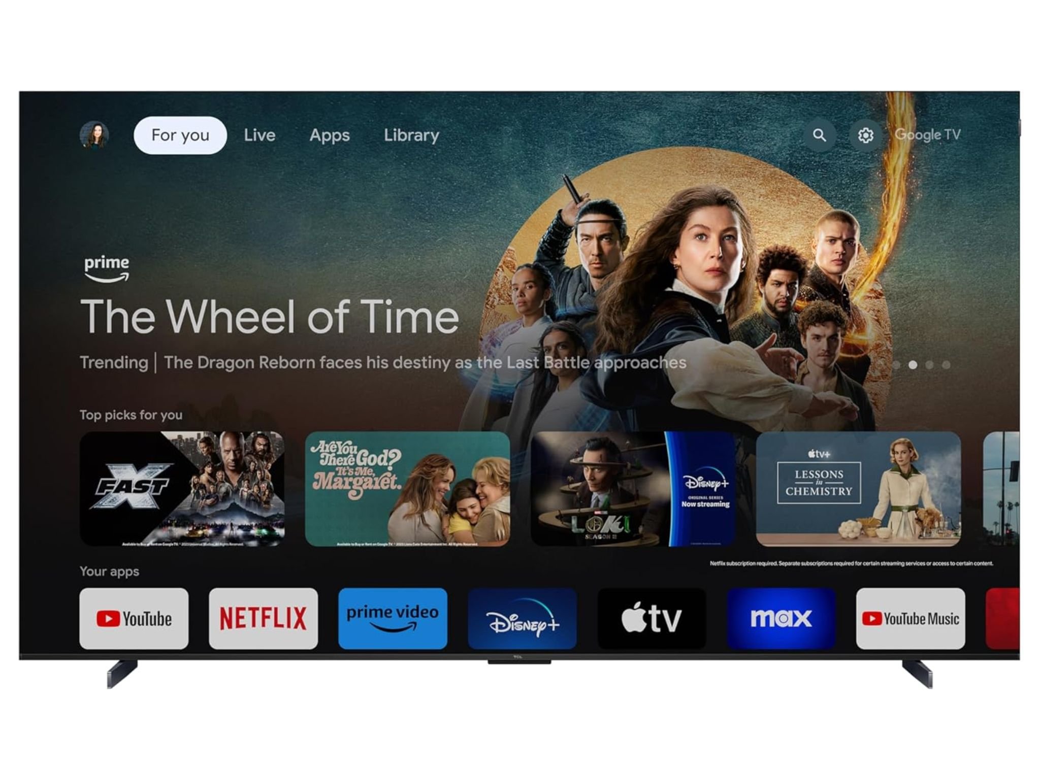 TCL Q65 Series TV ©Image Credit: TCL