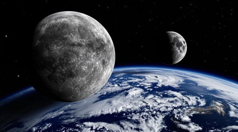 NASA confirms asteroid 2025 PN7 has been orbiting in sync with Earth for 60 years and will stay until 2083 ©Image Credit: Flux 1.1 AI image generator / GEEKSPIN