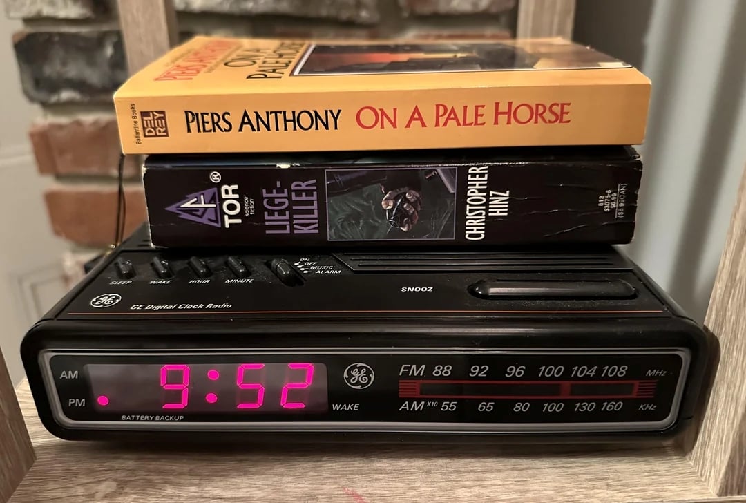 9 electronics every home had in 1980 4 GE AM/FM Electronic Digital Clock Radio
