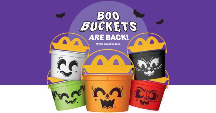 Halloween magic is back at McDonald’s — Here's the 2025 Boo Buckets lineup. | ©Image Credit: McDonald's