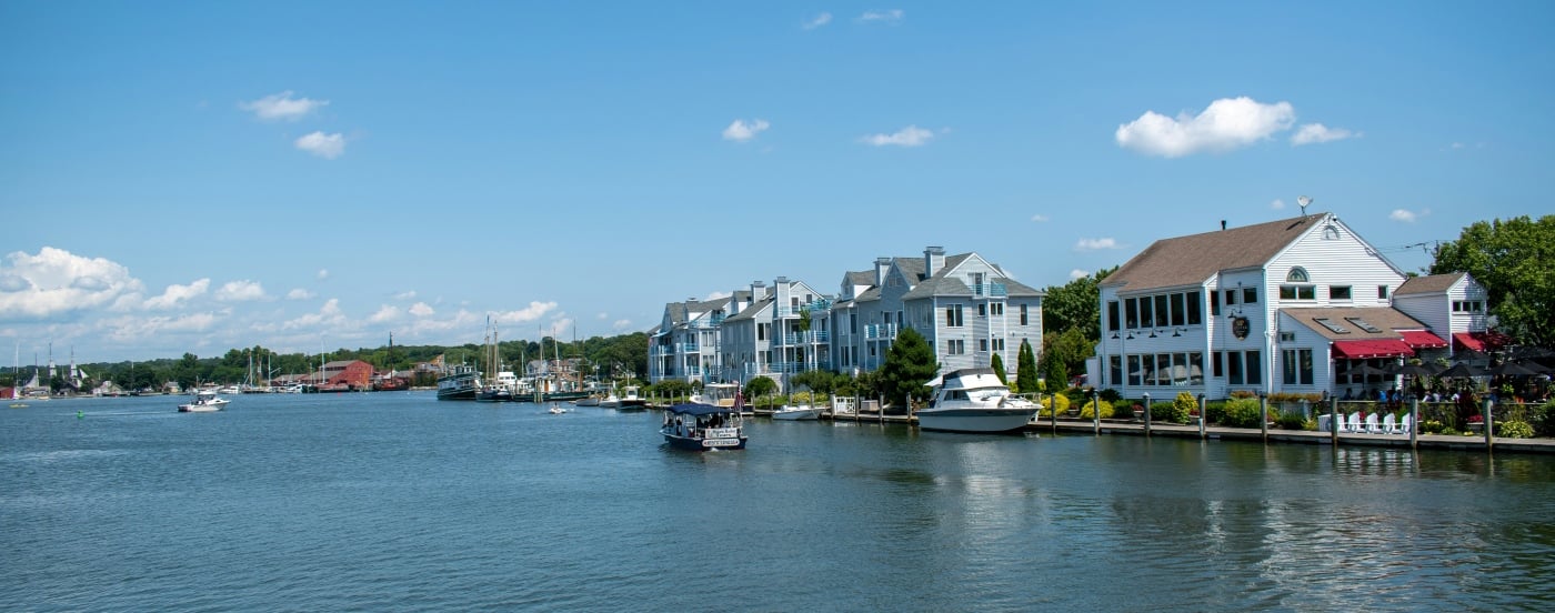 The 10 happiest states in America, ranked 7 Cruising up the Mystic River, southeast Connecticut, toward The Mystic Seaport