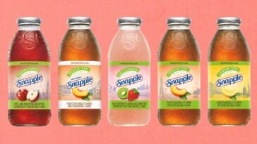 Snapple’s OG glass bottles return with “Real Facts” under the cap. ©Image Credit: Snapple