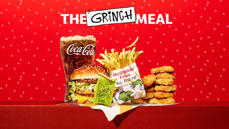 Taste the mischief! The Grinch Meal brings tangy pickle fries and collectible socks to McDonald’s fans | ©Image Credit: McDonald's