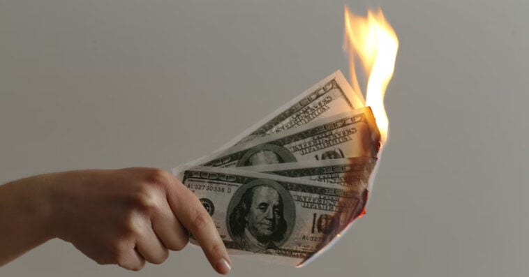 Americans spend $200K on internet, TV and phone in a lifetime 1 Burning cash: Americans may spend nearly $200k on connectivity over a lifetime. | ©Image Credit: Jp Valery/Unsplash