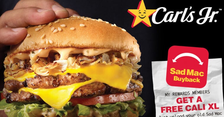 Feast your eyes on the Cali XL burger— Carl's Jr's newest offering that is twice the size of a Big Mac. | ©Image Credit: Carl's Jr