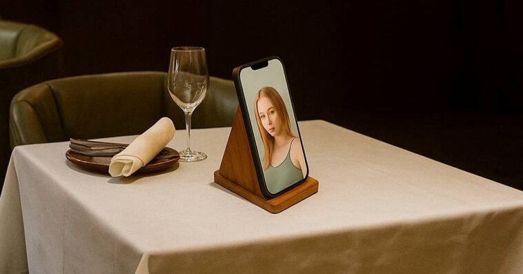 The world’s first AI dating cafe is opening in NY this December 1 Love in the digital age: NYC’s EVA Café lets singles enjoy a cozy real-world date with their AI companions. | ©Image Credit: EVA AI