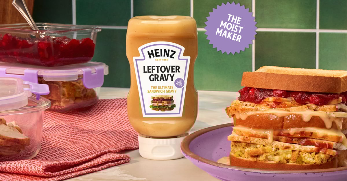 Turn your leftover turkey into a “Moist Maker” sandwich with Heinz’s first-ever squeezable gravy. | ©Image Credit: Heinz