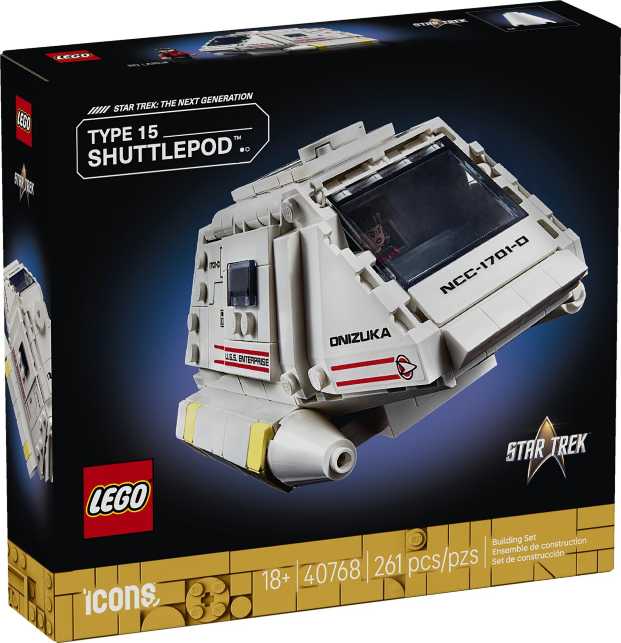 LEGO Icons Star Trek Type-15 Shuttlepod | ©Image Credit: LEGO
