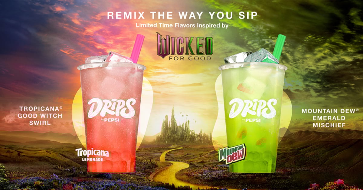 Drink up the magic of Oz! Two new Wicked-inspired Pepsi drinks land at Regal this November | ©Image Credit: Pepsi