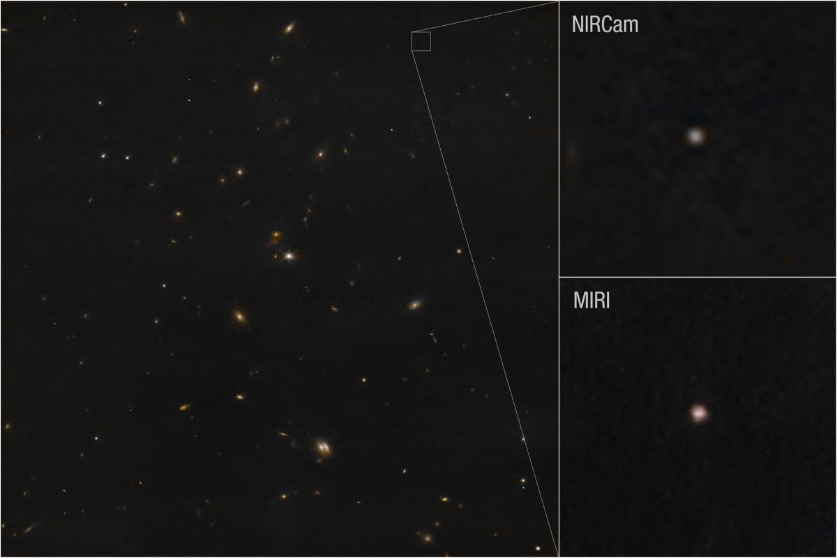 Asteroid 2024 YR4 as captured by NASA's James Webb Space Telescope using both its NIRCam (Near-Infrared Camera) and MIRI (Mid-Infrared Instrument) | ©Image Credit: NASA/ESA/CSA/STScI