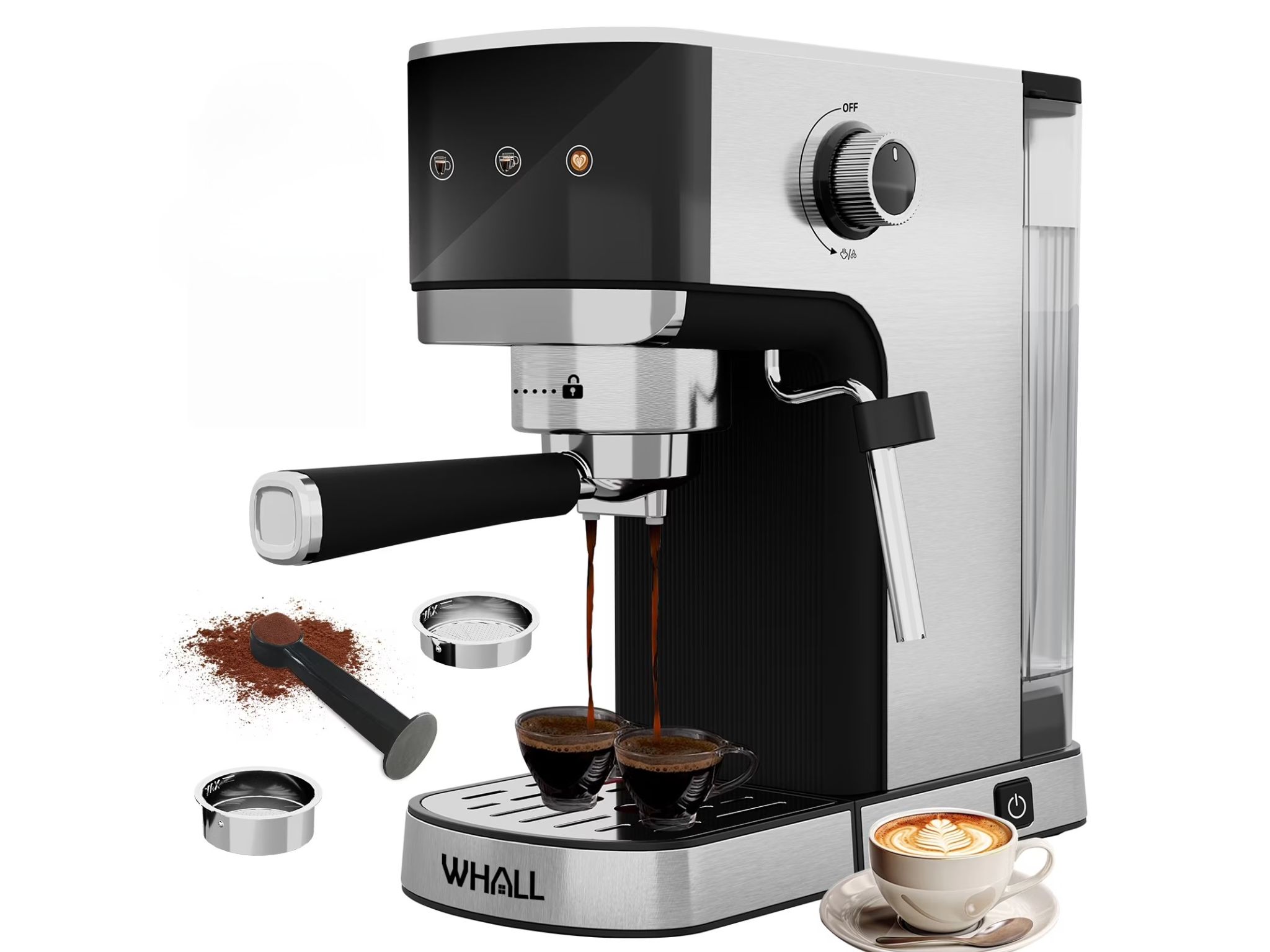 WHALL Touchscreen Espresso Machine ©Image Credit: WHALL