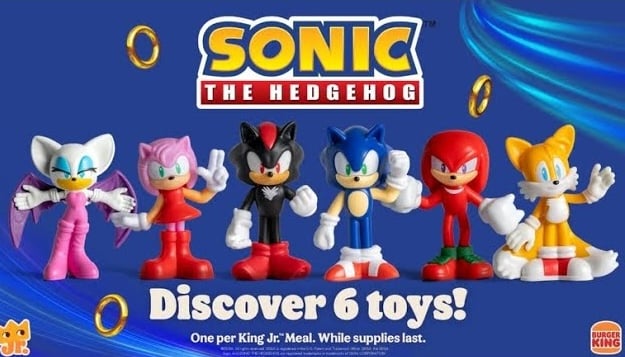 Burger King drops limited Sonic toy collab ©Image Credit: Burger King