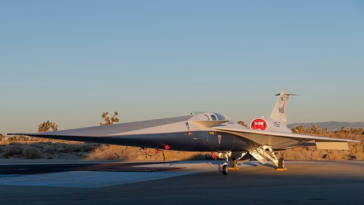 The X-59 at Lockheed Martin's Skunk Works facility in Palmdale, California | ©Image Credit: NASA / Steve Freeman