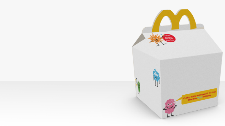 McDonald’s launches blank Happy Meal boxes for kids | ©Image Credit: mcdonalds.com