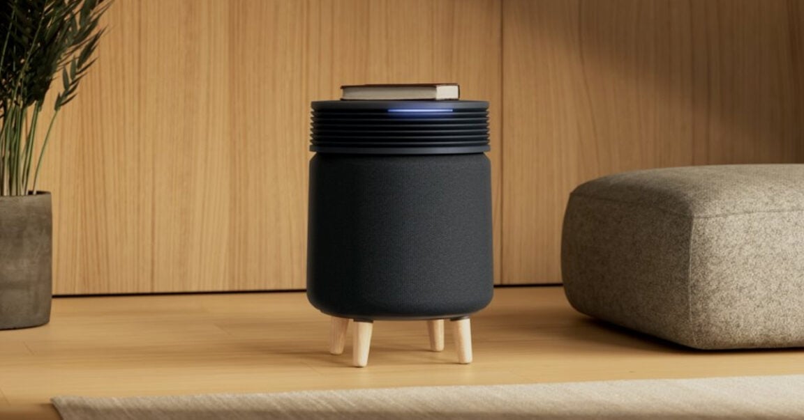 Meet Blueair’s Blue Signature: a sleek side table that purifies air, removes odors, and elevates your home décor. | ©Image Credit: Blueair