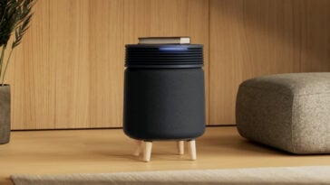 Meet Blueair’s Blue Signature: a sleek side table that purifies air, removes odors, and elevates your home décor. | ©Image Credit: Blueair