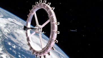 Step aboard Voyager Station and experience a hotel where gravity bends but luxury never does. | ©Image Credit: Above: Space Development Corporation