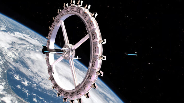 Step aboard Voyager Station and experience a hotel where gravity bends but luxury never does. | ©Image Credit: Above: Space Development Corporation