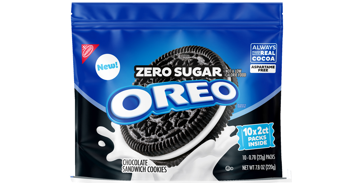 Oreo ZeroOreo Zero Sugar: The classic taste you love, now sugar-free. | ©Image Credit: Mondelez Sugar