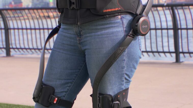 The Hypershell X Ultra: A carbon fiber and titanium exoskeleton that makes every step easier with AI-powered leg assistance ©Image Credit: GEEKSPIN