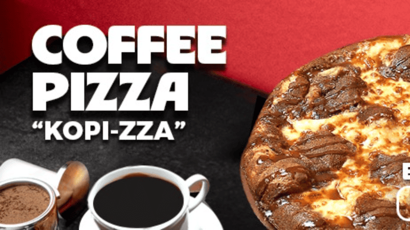 Pizza Hut tests bold Coffee Pizza in Brunei | ©Image Credit: Pizza Hut