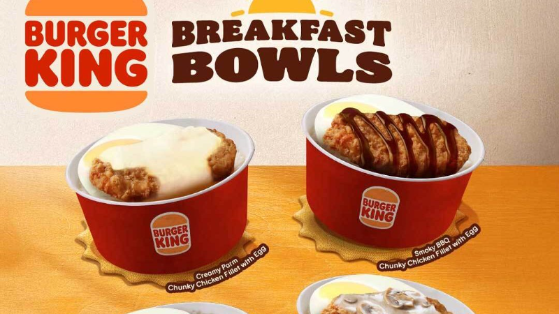 The new breakfast bowls debut in the Philippines starting at $1.70 | ©Image Credit: burgerkingph