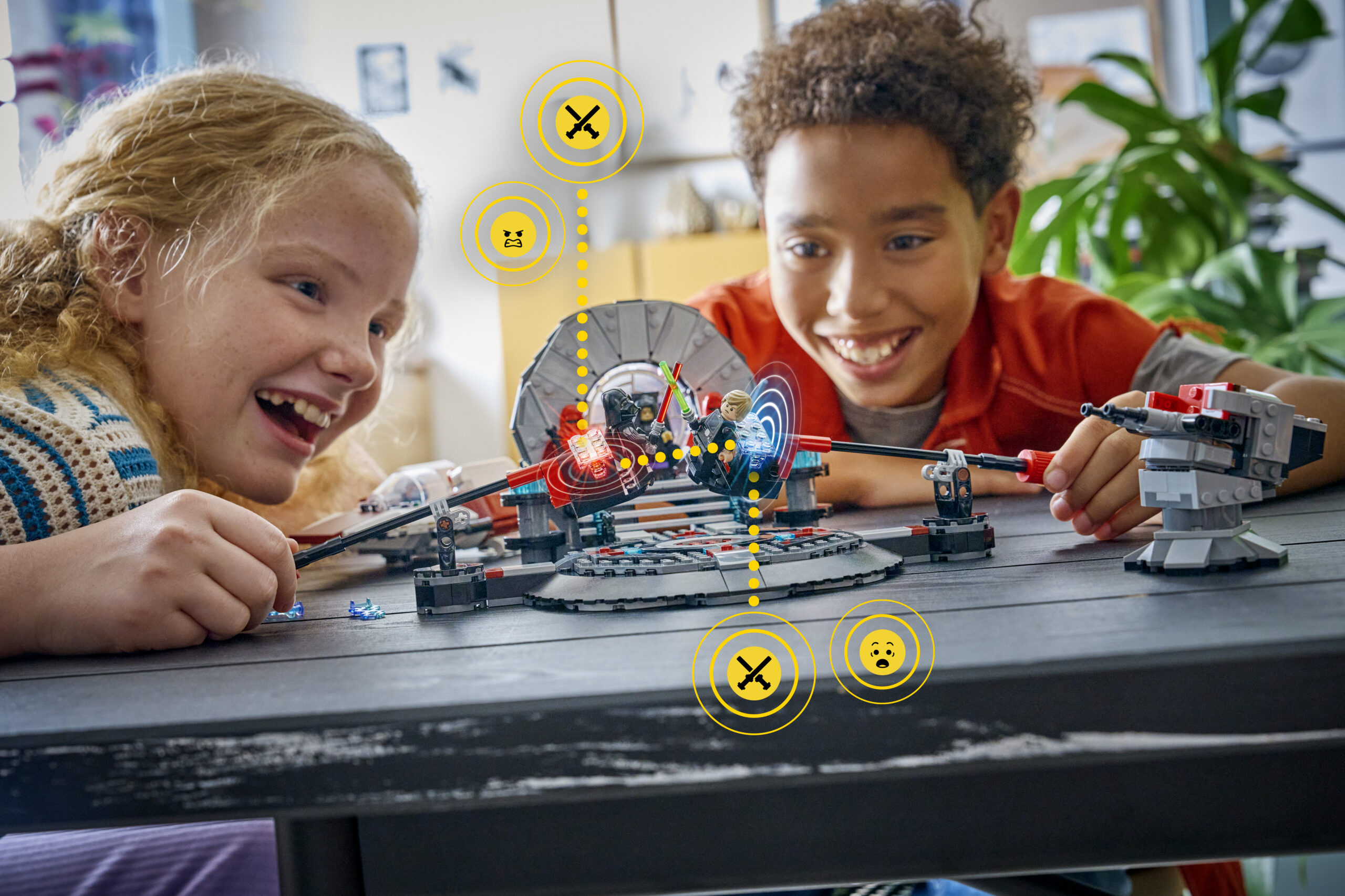 LEGO unveils smart bricks that respond with sounds as you build 4 LEGO Star Wars SMART Play: Throne Room Duel & A-Wing | ©Image Credit: LEGO